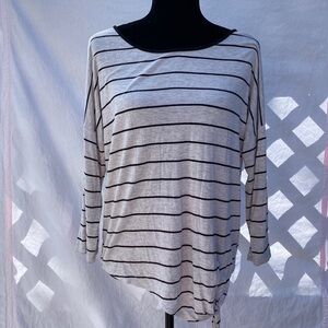 Cable And Gauge Striped Shirt Top